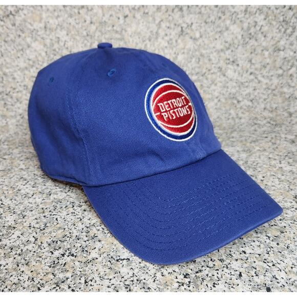 Hat Detroit Pistons '47 Brand One Size Adjustable Blue Cap Basketball Logo - Picture 1 of 8